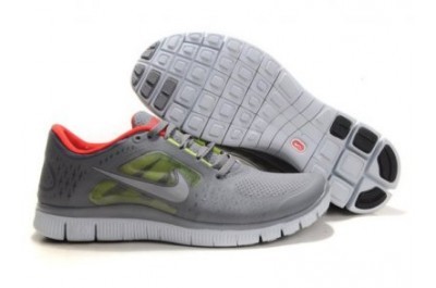 Nike Free 5.0 V3 Womens Running Shoes Grey Red